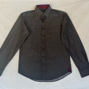 Section 119 (“Never miss a Sunday show”) mens long sleeve shirt, size small